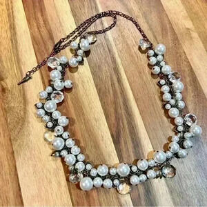 Chloe + Isabel | Pearl and Crystal Droplets Necklace